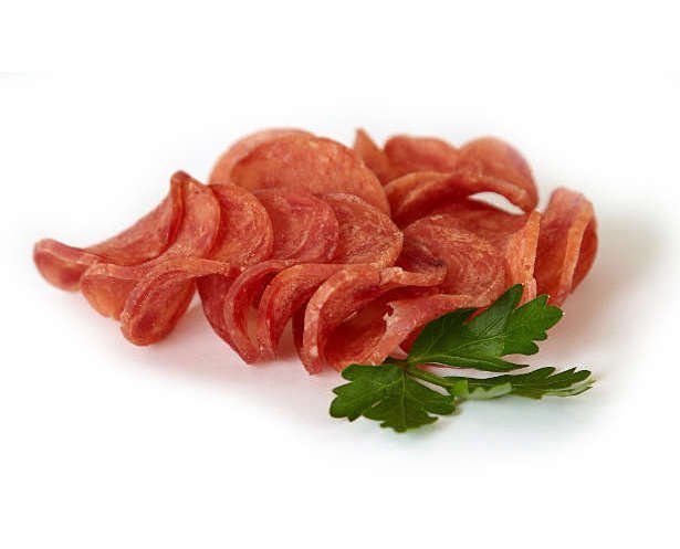 Мясные чипсы из свинины пикантные, 50 гр